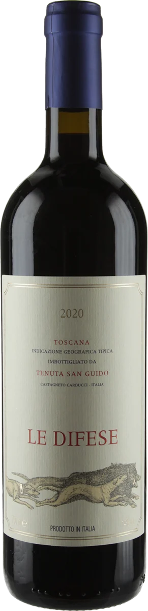 Le Difese 2018 by Tenuta San Guido, Toscana IGT, red wine bottle